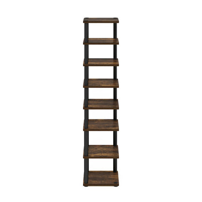 8-Tier Vertical Space Saving Free Standing Shoe Tower, Shoe Rack