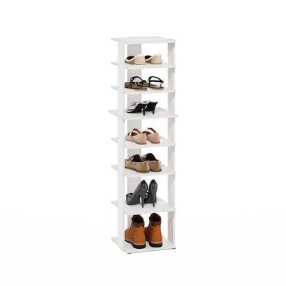 8-Tier Vertical Space Saving Free Standing Shoe Tower, Shoe Rack