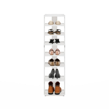 8-Tier Vertical Space Saving Free Standing Shoe Tower, Shoe Rack
