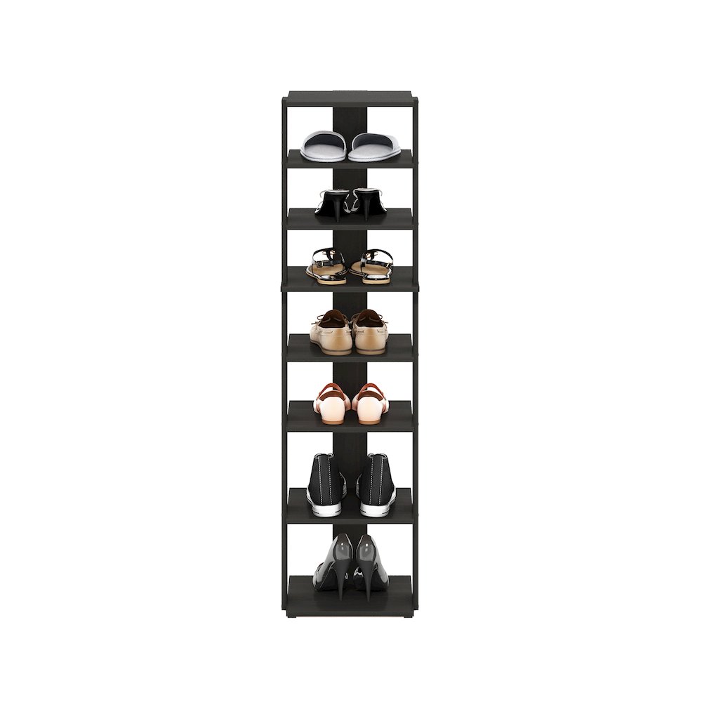 8-Tier Vertical Space Saving Free Standing Shoe Tower, Shoe Rack