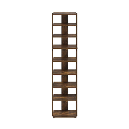 9-Tier Vertical Space Saving Free Standing Shoe Tower, Shoe Rack