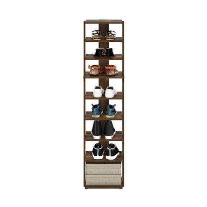 9-Tier Vertical Space Saving Free Standing Shoe Tower, Shoe Rack