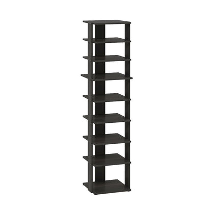 9-Tier Vertical Space Saving Free Standing Shoe Tower, Shoe Rack