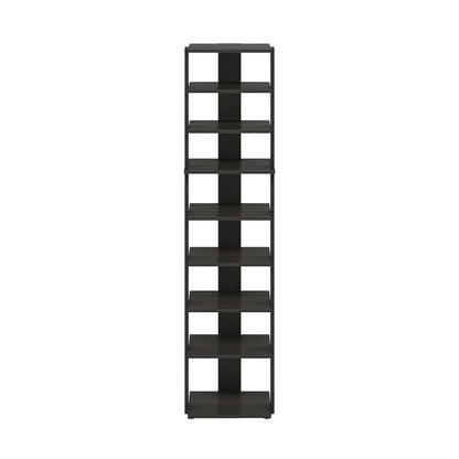 9-Tier Vertical Space Saving Free Standing Shoe Tower, Shoe Rack