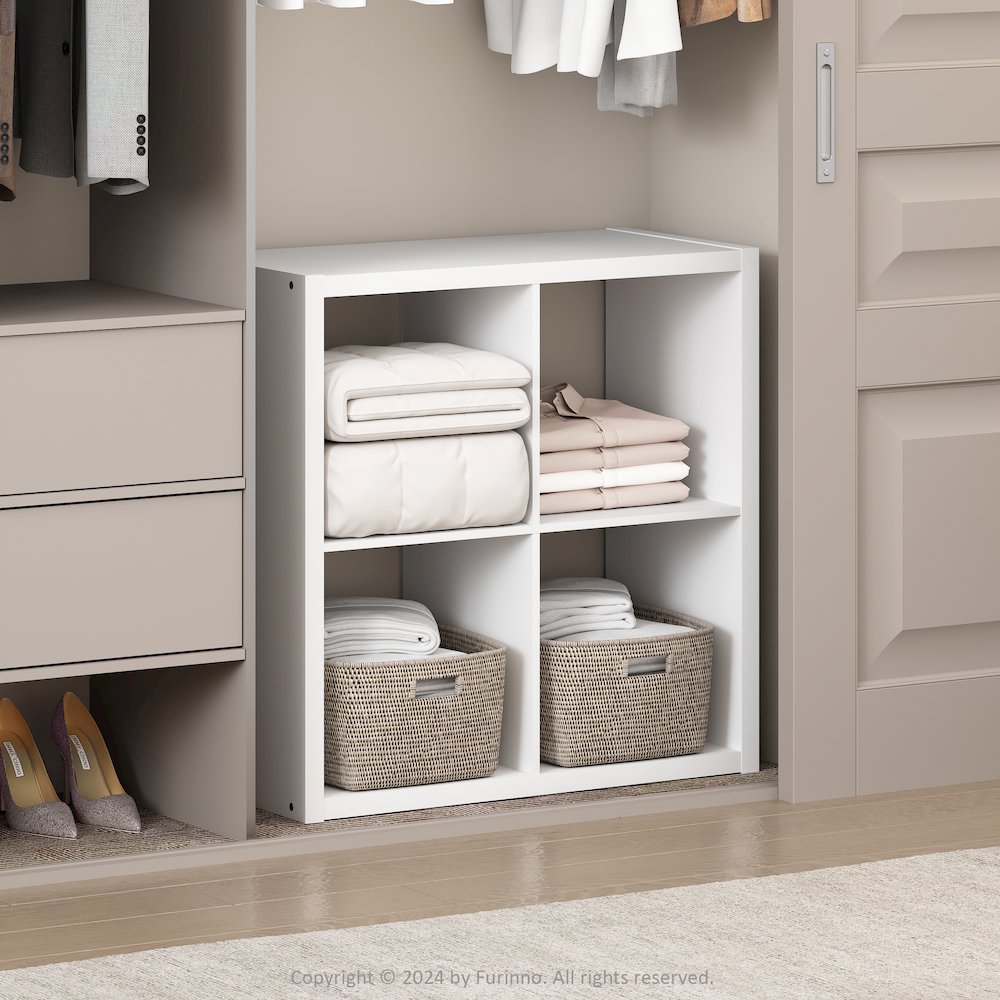Cubic Open Back Multipurpose Clothing & Closet Storage Organizer Shelf