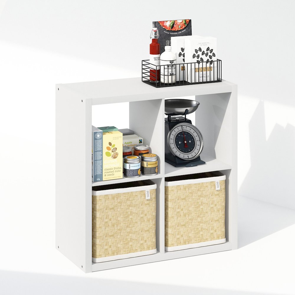 Cubic Open Back Multipurpose Clothing & Closet Storage Organizer Shelf
