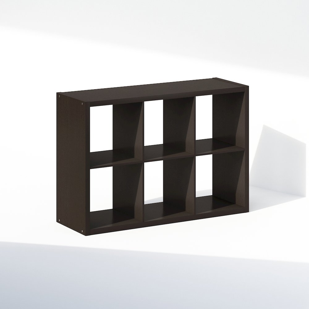 Cubic Open Back Multipurpose Clothing & Closet Storage Organizer Shelf