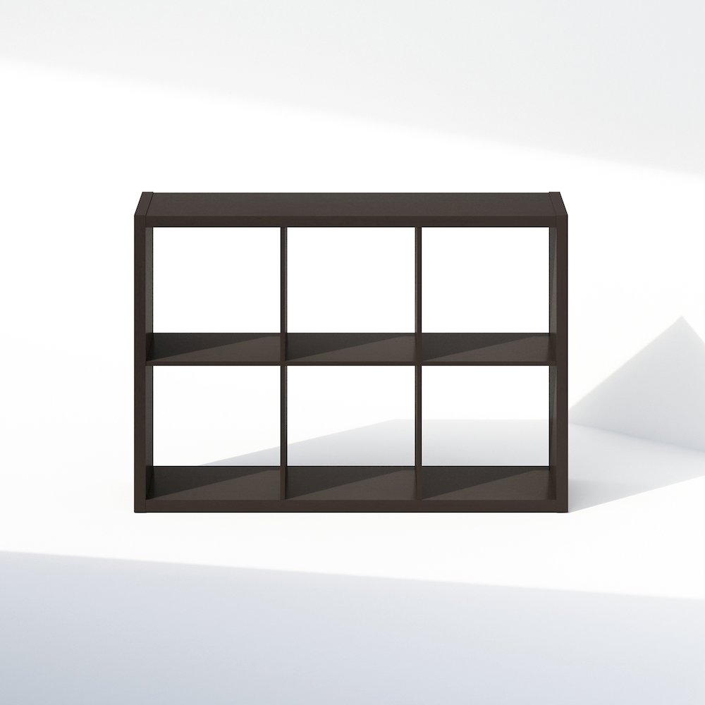 Cubic Open Back Multipurpose Clothing & Closet Storage Organizer Shelf