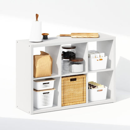 Cubic Open Back Multipurpose Clothing & Closet Storage Organizer Shelf