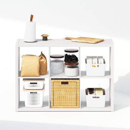 Cubic Open Back Multipurpose Clothing & Closet Storage Organizer Shelf
