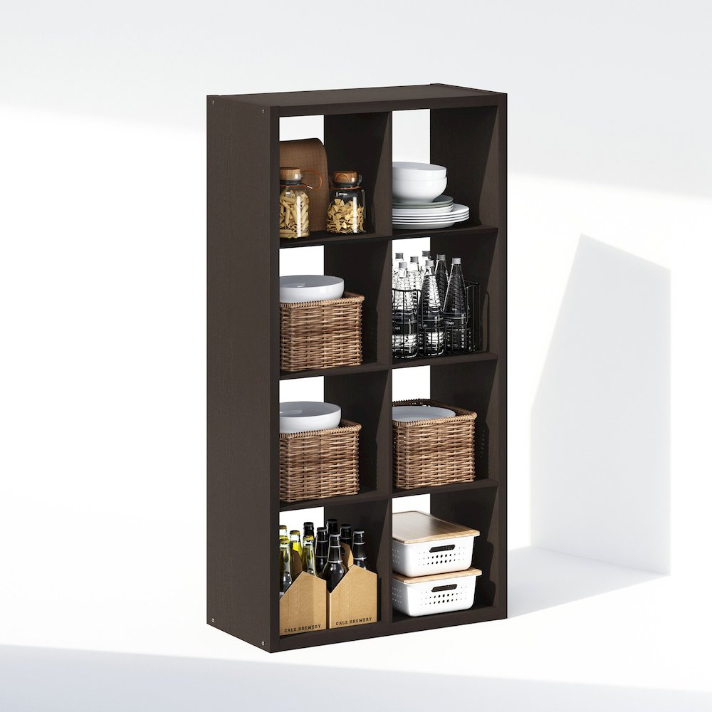 Cubic Open Back Multipurpose Clothing & Closet Storage Organizer Shelf