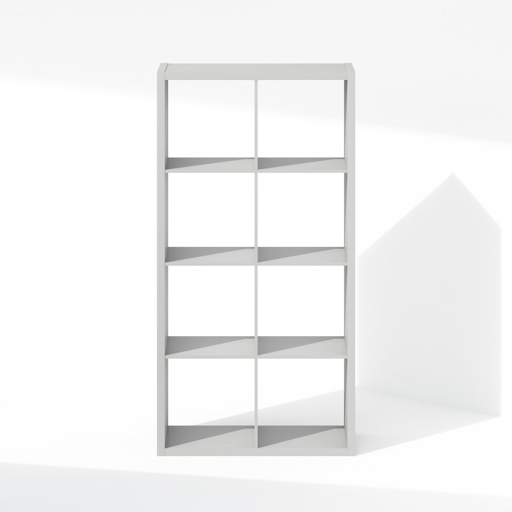Cubic Open Back Multipurpose Clothing & Closet Storage Organizer Shelf