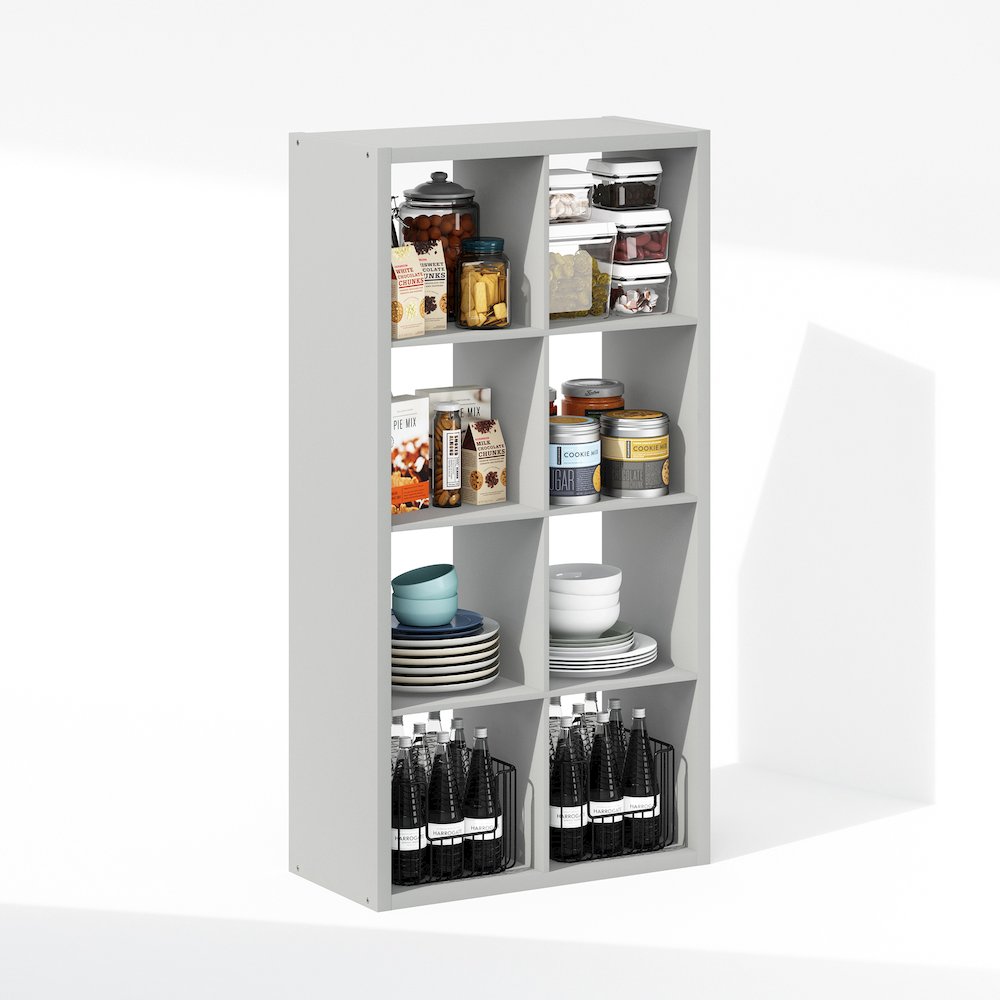 Cubic Open Back Multipurpose Clothing & Closet Storage Organizer Shelf