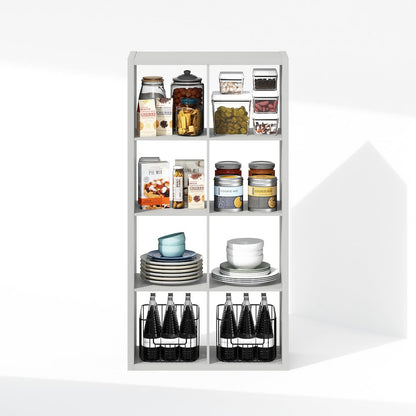 Cubic Open Back Multipurpose Clothing & Closet Storage Organizer Shelf
