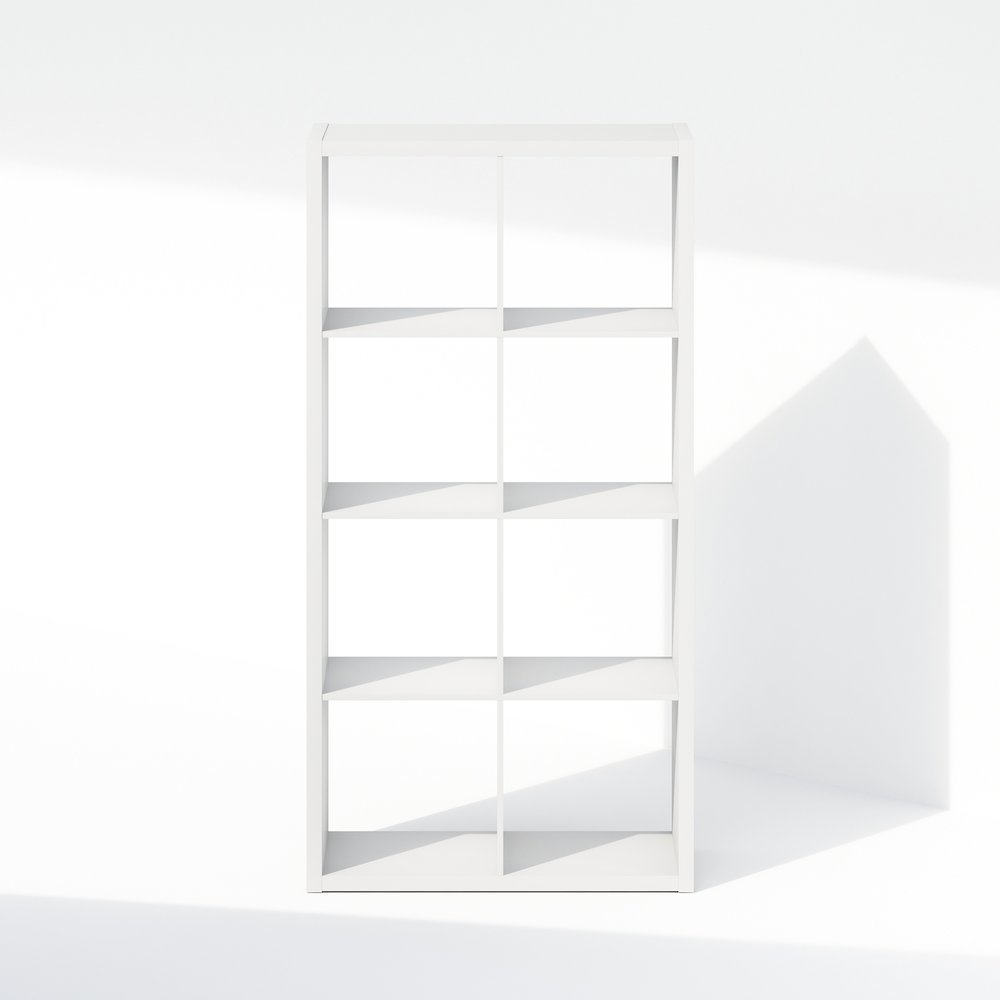 Cubic Open Back Multipurpose Clothing & Closet Storage Organizer Shelf