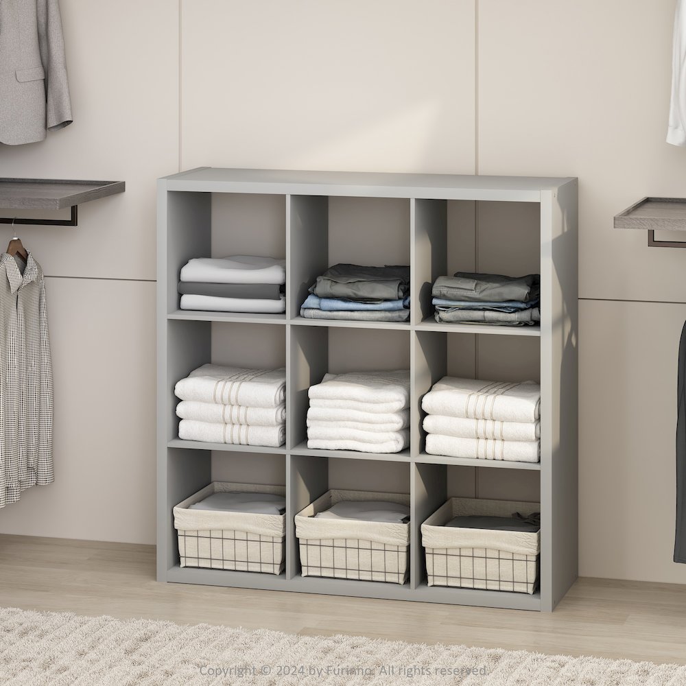 Cubic Open Back Multipurpose Clothing & Closet Storage Organizer Shelf