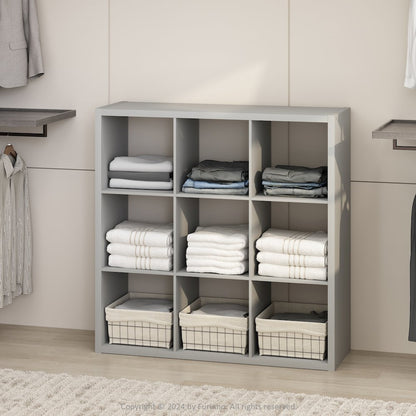 Cubic Open Back Multipurpose Clothing & Closet Storage Organizer Shelf