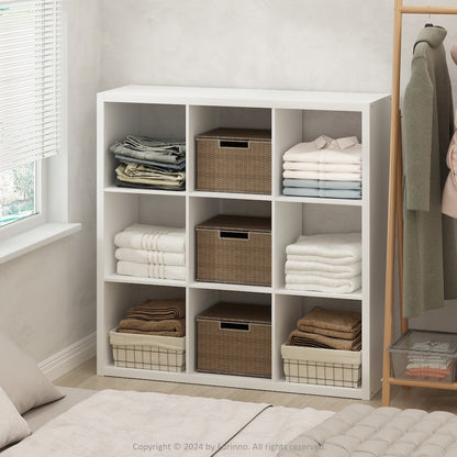 Cubic Open Back Multipurpose Clothing & Closet Storage Organizer Shelf