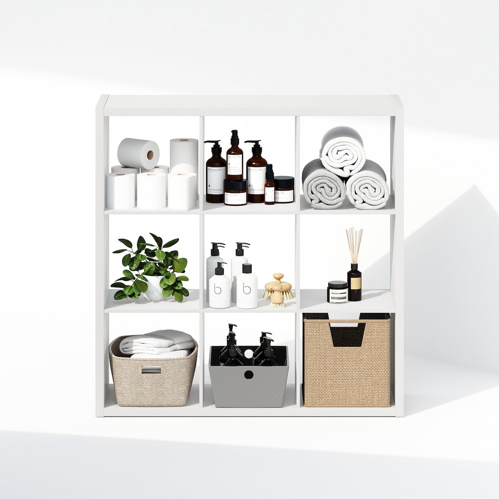 Cubic Open Back Multipurpose Clothing & Closet Storage Organizer Shelf