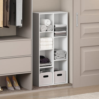 Reed 7-Cube Multipurpose Open Shelf Clothing & Closet Storage Organization