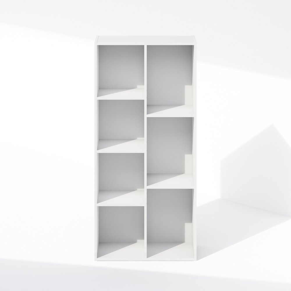 Reed 7-Cube Multipurpose Open Shelf Clothing & Closet Storage Organization