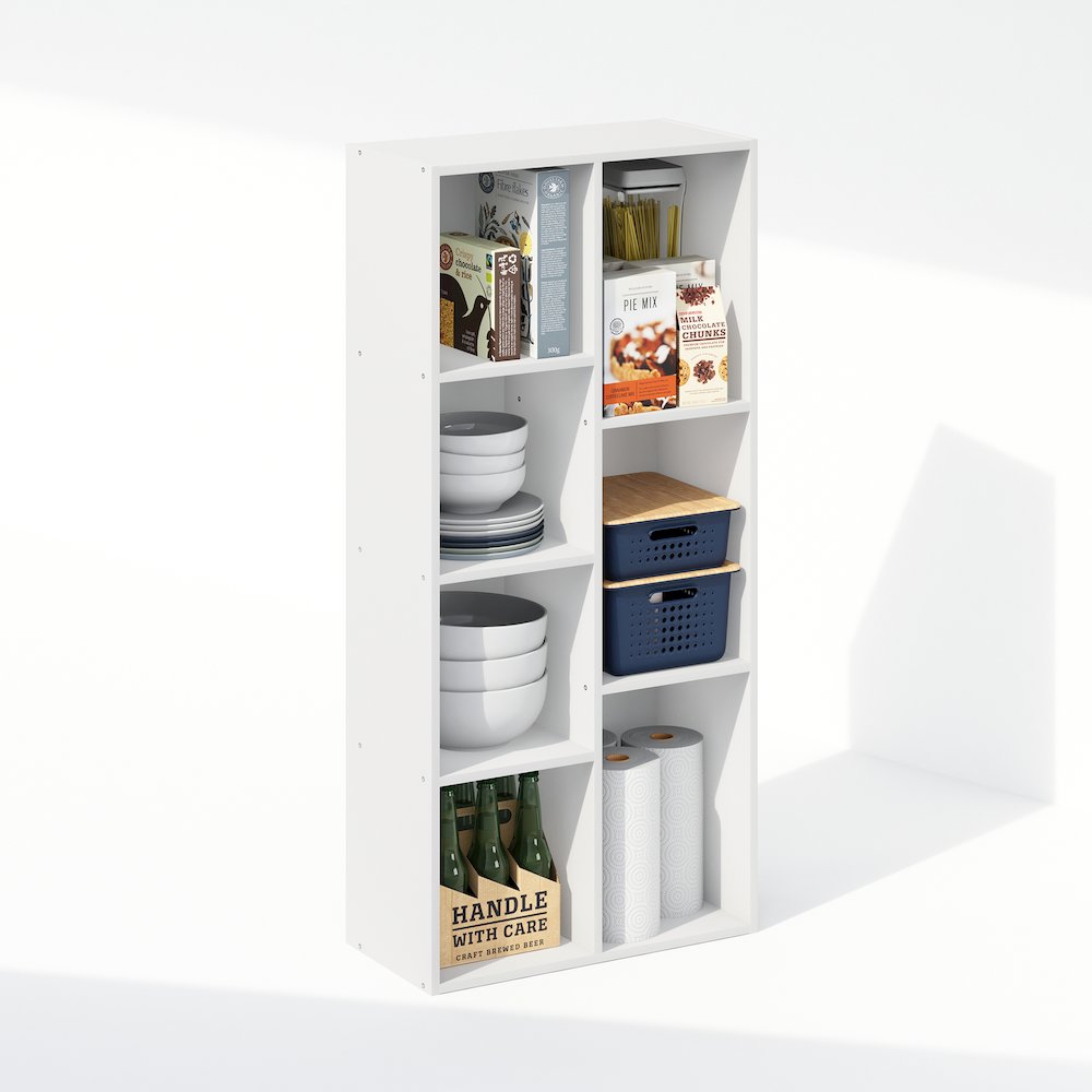 Reed 7-Cube Multipurpose Open Shelf Clothing & Closet Storage Organization