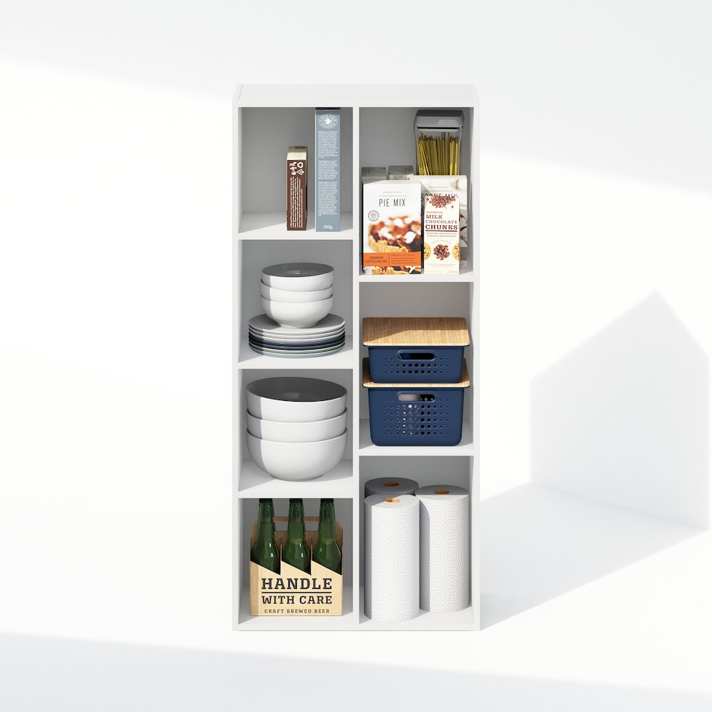 Reed 7-Cube Multipurpose Open Shelf Clothing & Closet Storage Organization