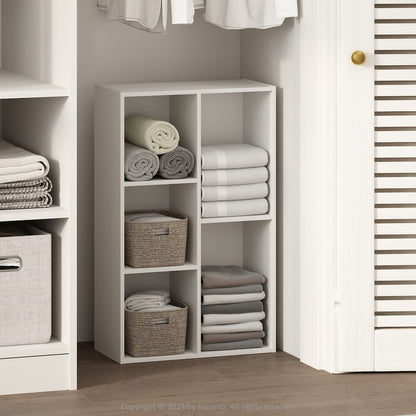 Reed 5-Cube Multipurpose Open Shelf Clothing & Closet Storage Organization