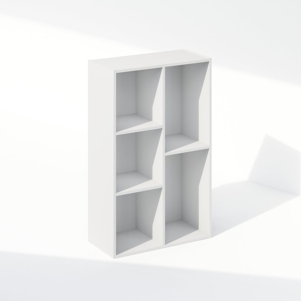 Reed 5-Cube Multipurpose Open Shelf Clothing & Closet Storage Organization