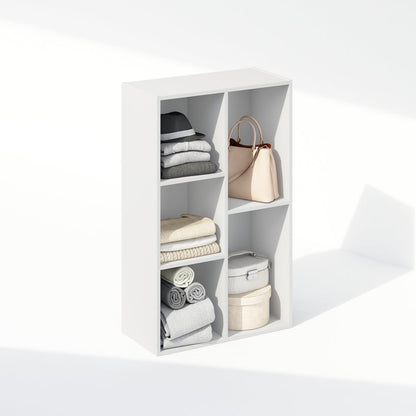 Reed 5-Cube Multipurpose Open Shelf Clothing & Closet Storage Organization