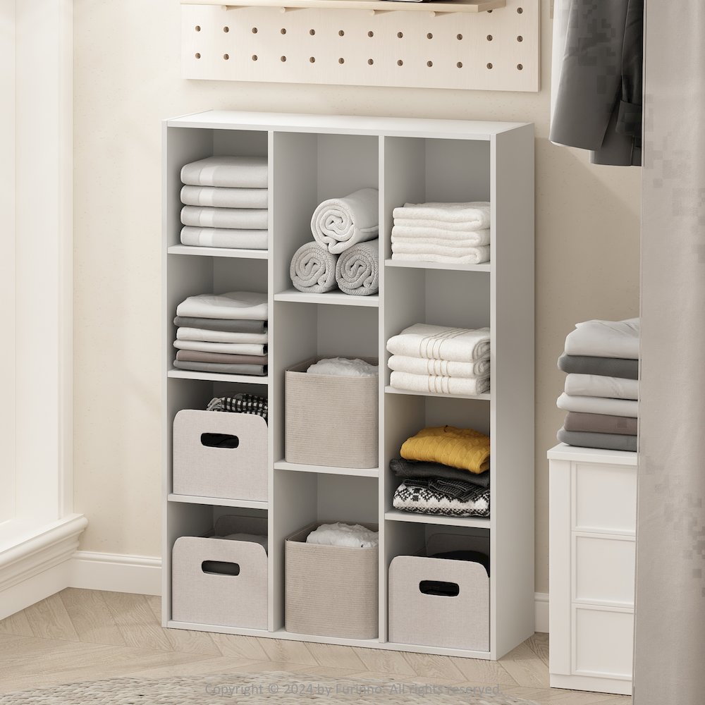 Reed 11-Cube Multipurpose Open Shelf Clothing & Closet Storage Organization