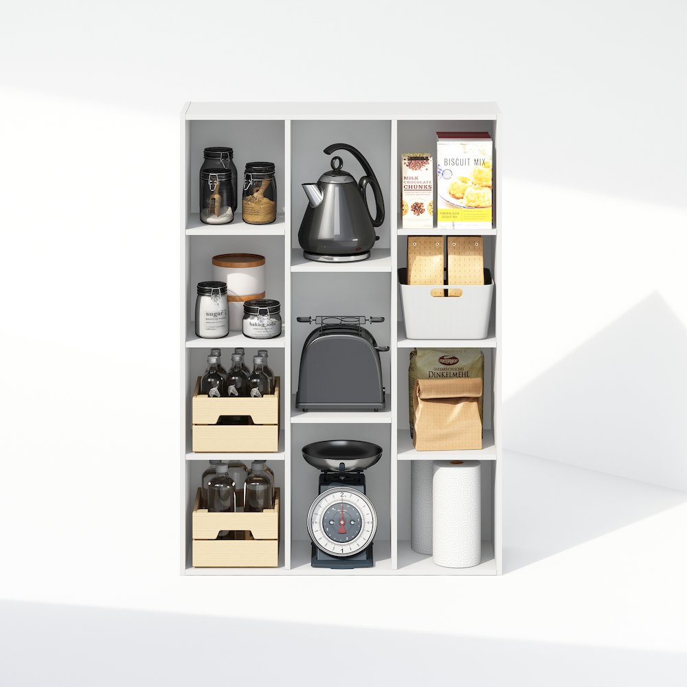 Reed 11-Cube Multipurpose Open Shelf Clothing & Closet Storage Organization