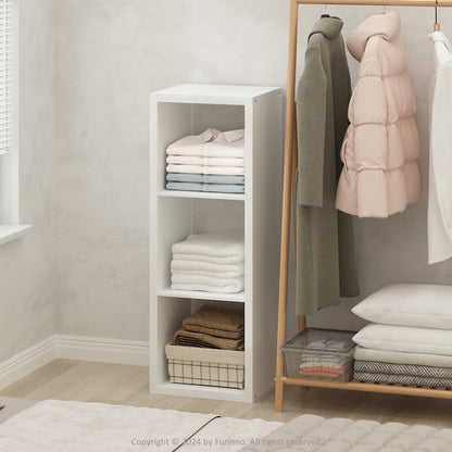 Cubic Open Back Multipurpose Clothing & Closet Storage Organizer Shelf