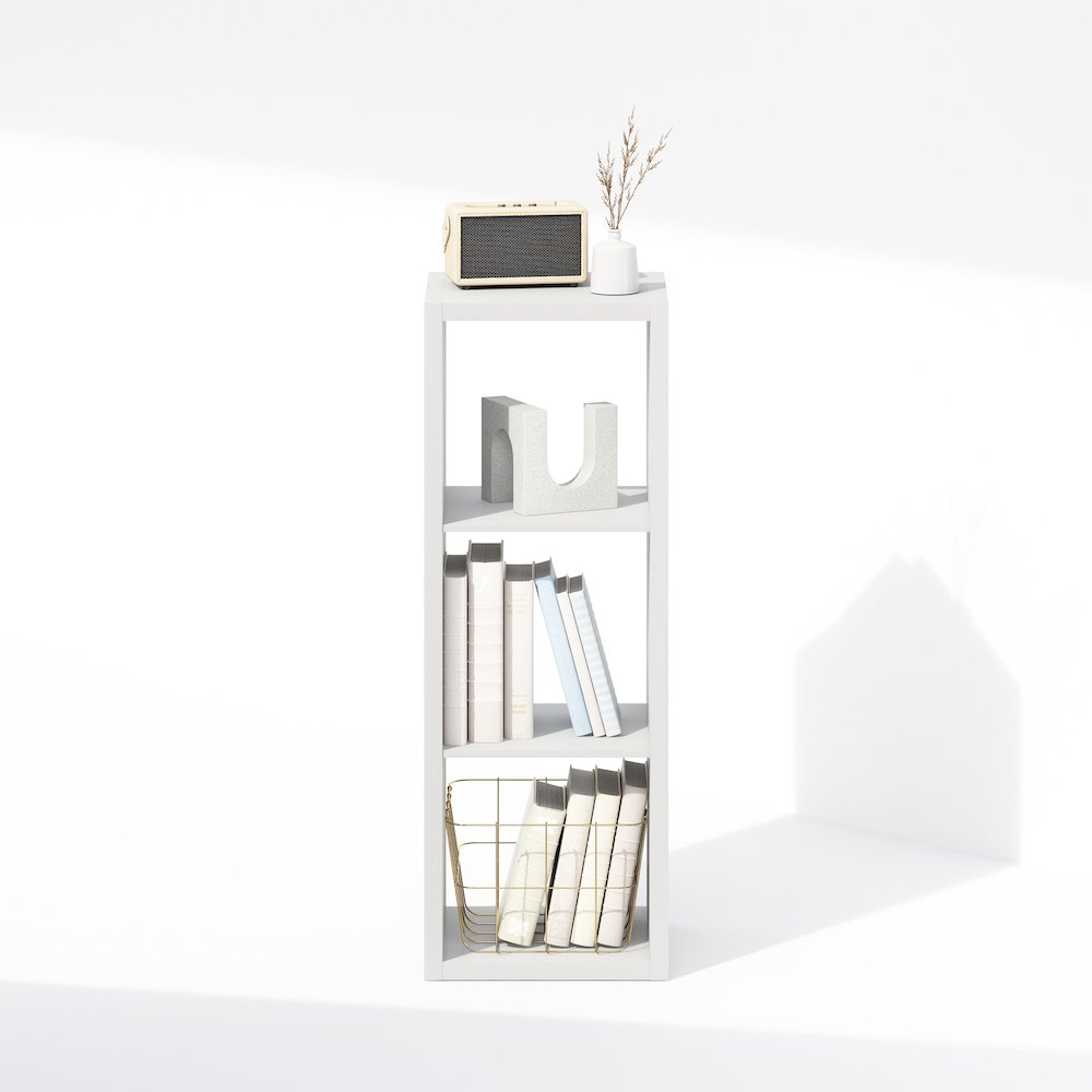 Cubic Open Back Multipurpose Clothing & Closet Storage Organizer Shelf