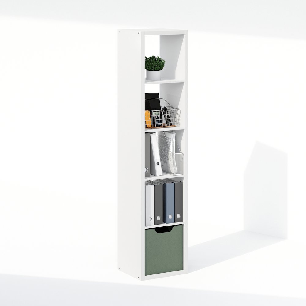 Cubic Open Back Multipurpose Clothing & Closet Storage Organizer Shelf