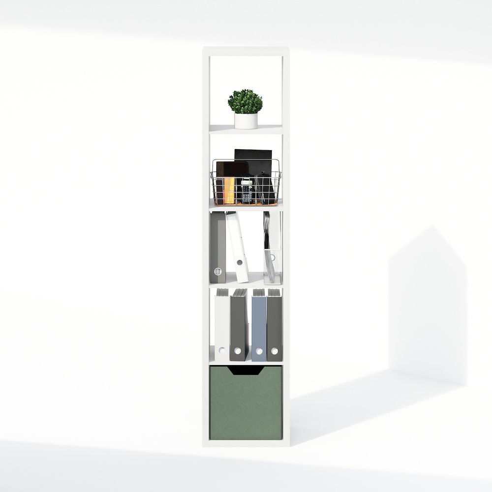 Cubic Open Back Multipurpose Clothing & Closet Storage Organizer Shelf