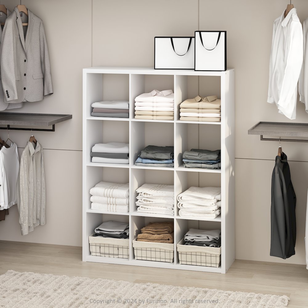 Cubic Open Back Multipurpose Clothing & Closet Storage Organizer Shelf