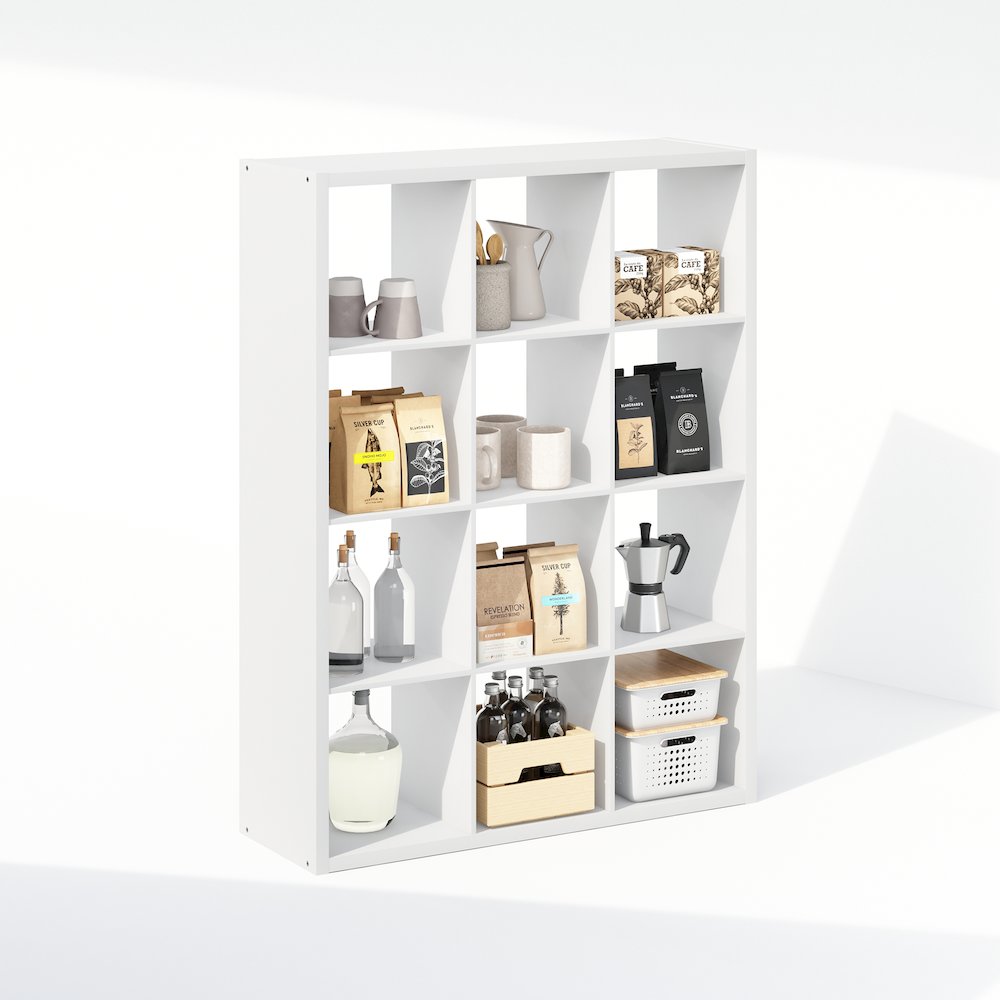 Cubic Open Back Multipurpose Clothing & Closet Storage Organizer Shelf