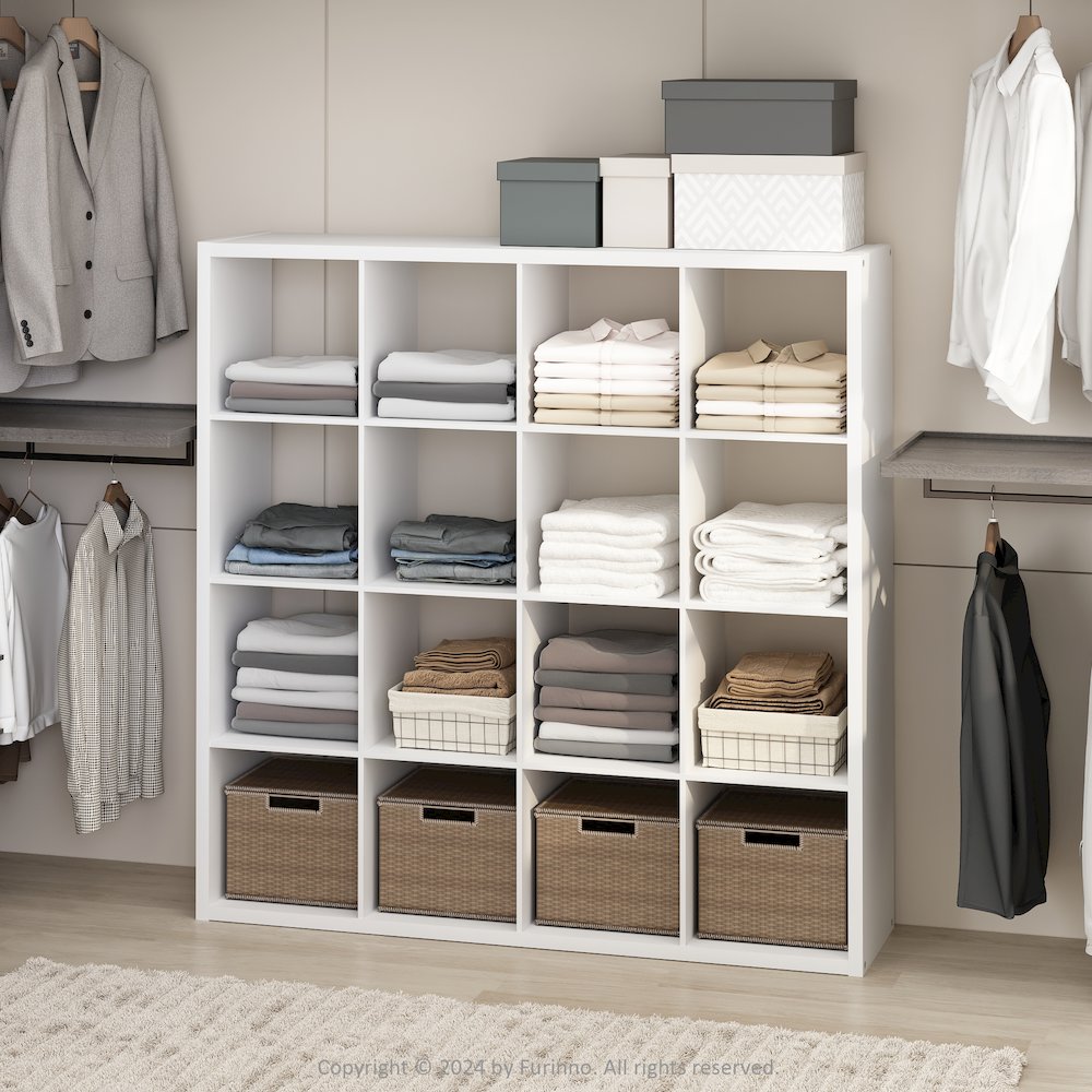 Cubic Open Back Multipurpose Clothing & Closet Storage Organizer Shelf