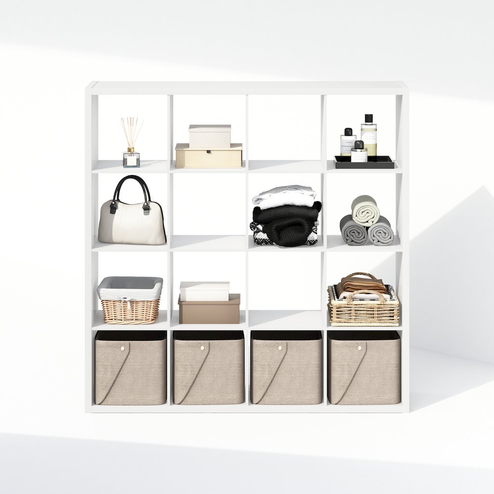 Cubic Open Back Multipurpose Clothing & Closet Storage Organizer Shelf