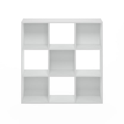 Multipurpose Clothing & Closet Storage Organizer Shelf, 9-Cube, White