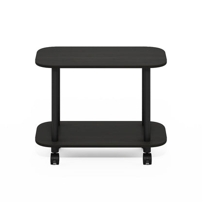 TURN-N-TUBE Night Stand, 2-Tier Oval, End Table, Espresso