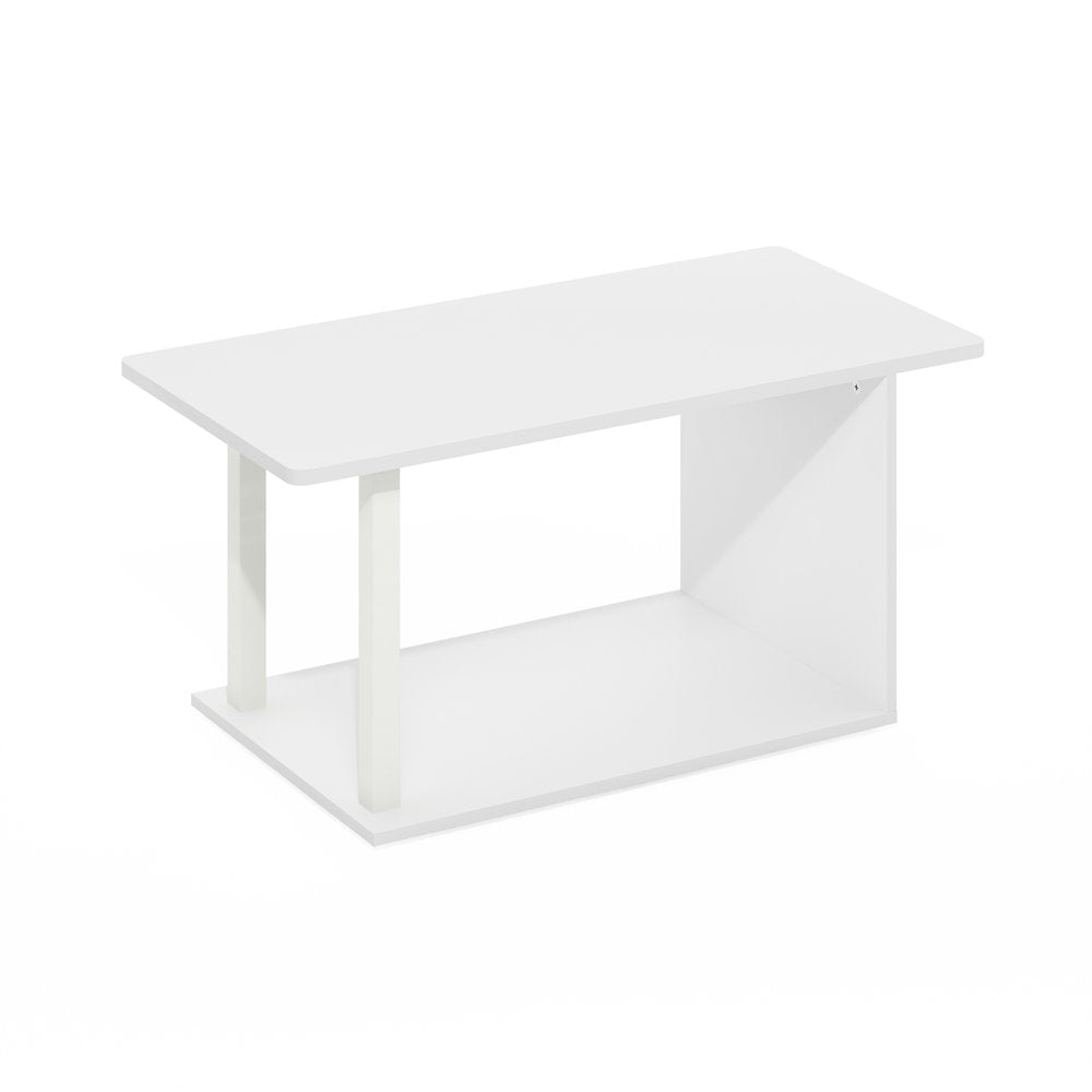 Basic Home Living Coffee Table, White/White