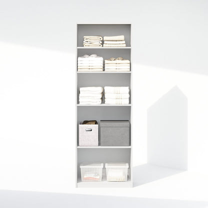 Reed 5-Tier Multipurpose Adjustable Shelf Clothing & Closet Storage Organization
