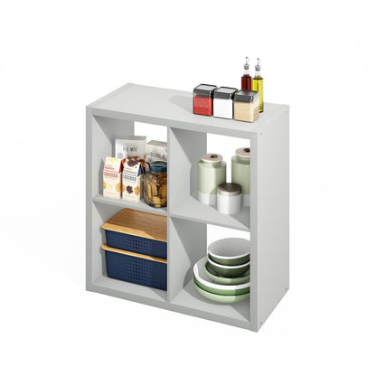 Hermite 4-Cube Open Shelves Kitchen Storage, Kitchen Island, Bakers Rack
