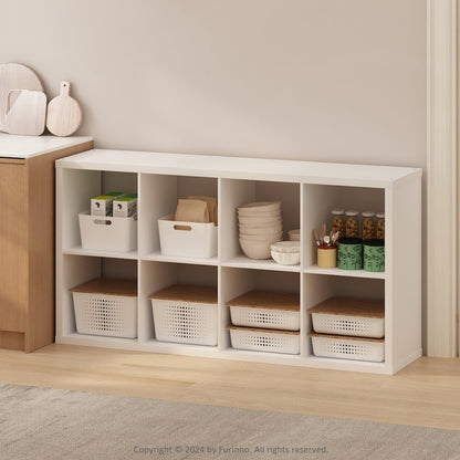 Hermite 8-Cube Open Shelves Kitchen Storage, Kitchen Island, Bakers Rack