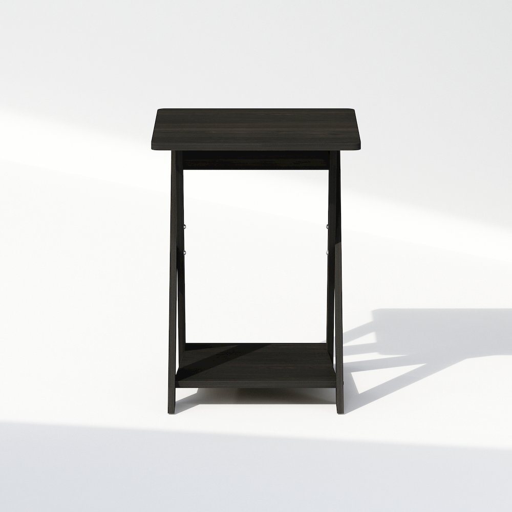 Tidur Criss-Crossed Nightstand, Bedside Table, Espresso