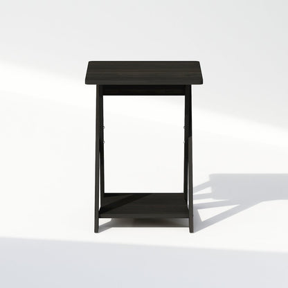 Tidur Criss-Crossed Nightstand, Bedside Table, Espresso