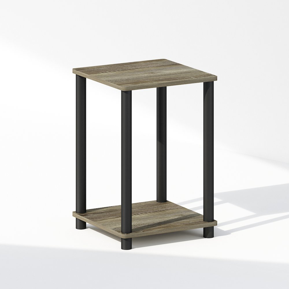 Turn-N-Tube Nightstand, Bedside Table, French Oak/Black