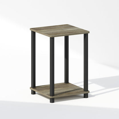 Turn-N-Tube Nightstand, Bedside Table, French Oak/Black